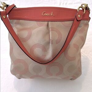 COACH Tan and orange  Women's Bag